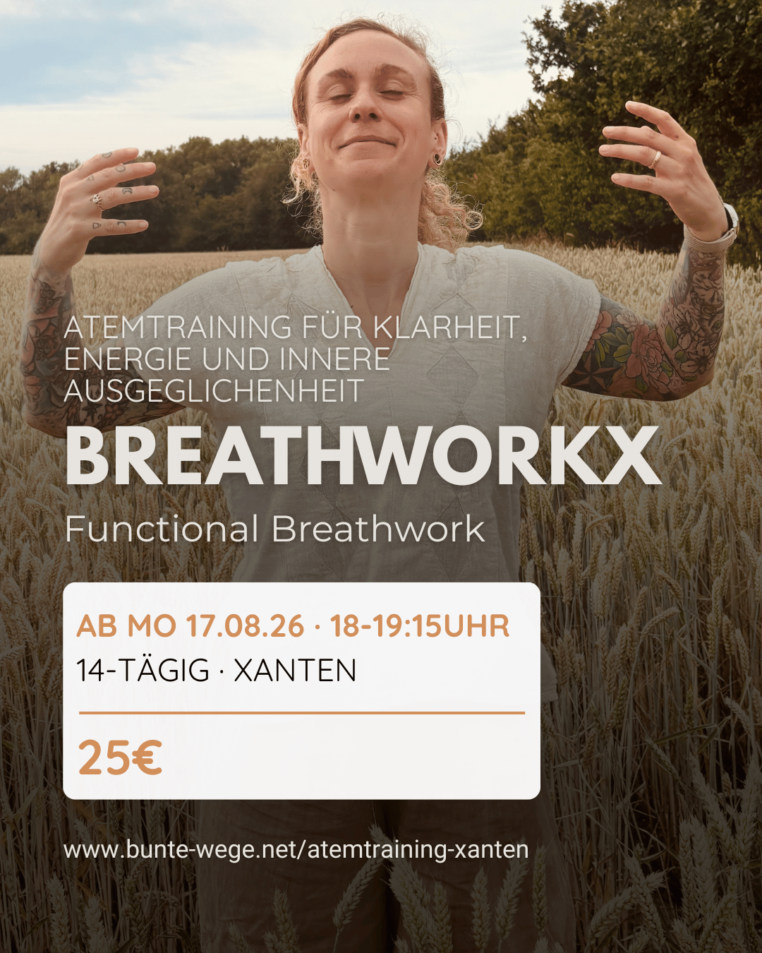 Atemtraining in Xanten